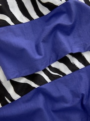 Ecru Zebra Sleeveless Wide Leg 100% Cotton Jumpsuit - Image 7 of 8
