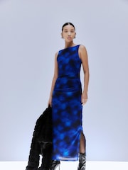VILA Printed Mesh Midaxi Dress - Изображение 1 из 3