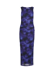 VILA Printed Mesh Midaxi Dress - Изображение 2 из 3
