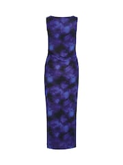 VILA Printed Mesh Midaxi Dress - Изображение 3 из 3