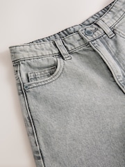 Grey Long Line Jort Denim Shorts (3-16yrs) - Image 3 of 4