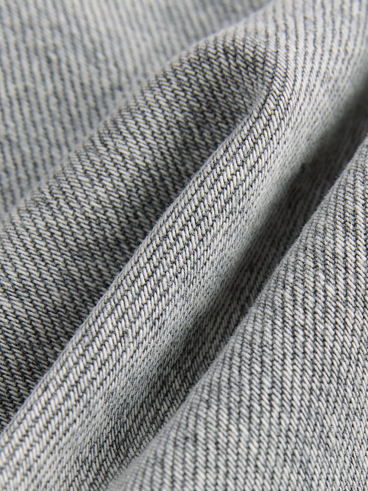 Grey Long Line Jort Denim Shorts (3-16yrs) - Image 4 of 4