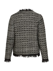 VILA Black Long Sleeve Textured Boucle Look Cardigan - Image 3 of 3