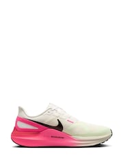 Nike White Structure 25 Road Running Trainers - Image 3 of 11