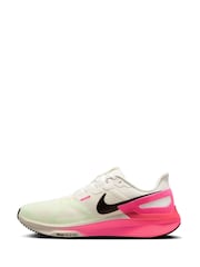 Nike White Structure 25 Road Running Trainers - Image 4 of 11