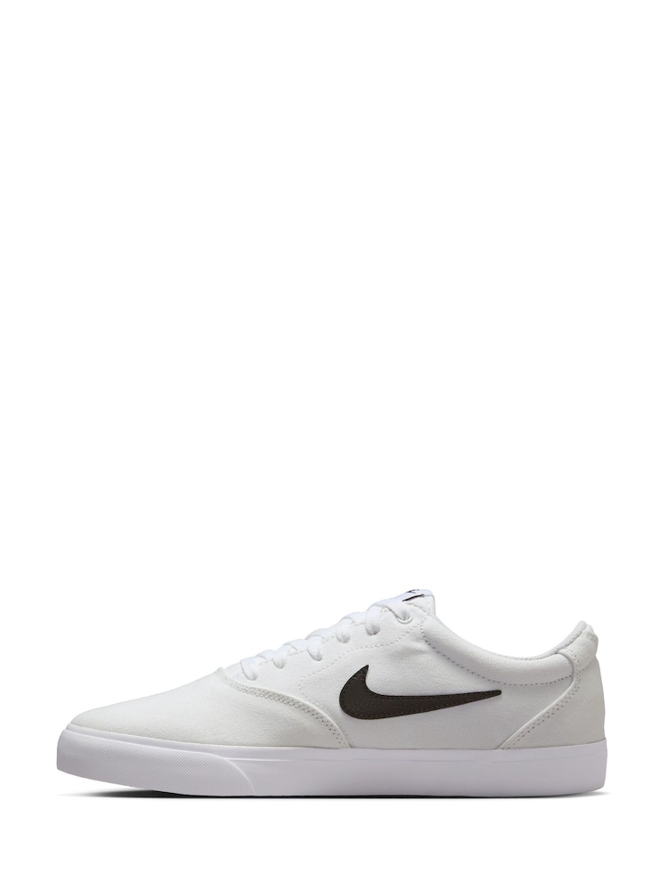 Nike White Charge Canvas Low Trainers - Image 2 of 8