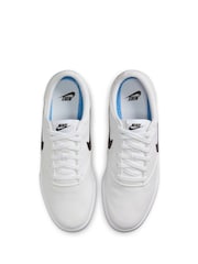Nike White Charge Canvas Low Trainers - Image 5 of 8