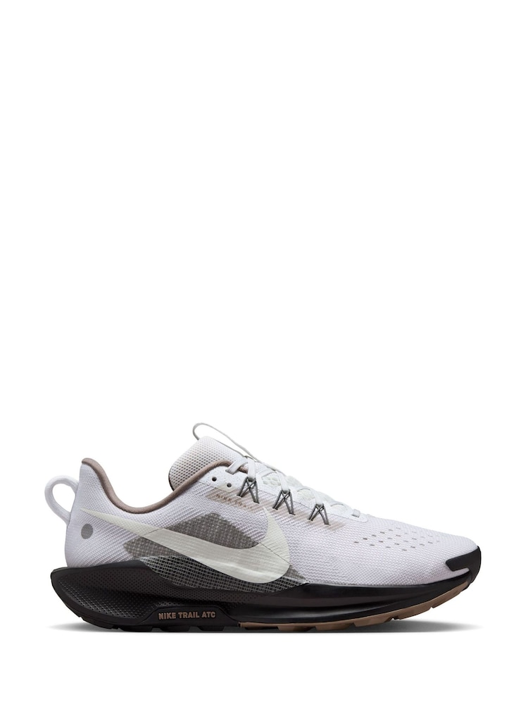 Nike white ReactX Pegasus Trail 5 Running Trainers - Image 1 of 11