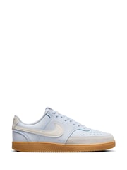 Nike Blue Court Vision Low Trainers - Image 1 of 8