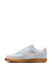 Nike Blue Court Vision Low Trainers - Image 2 of 8