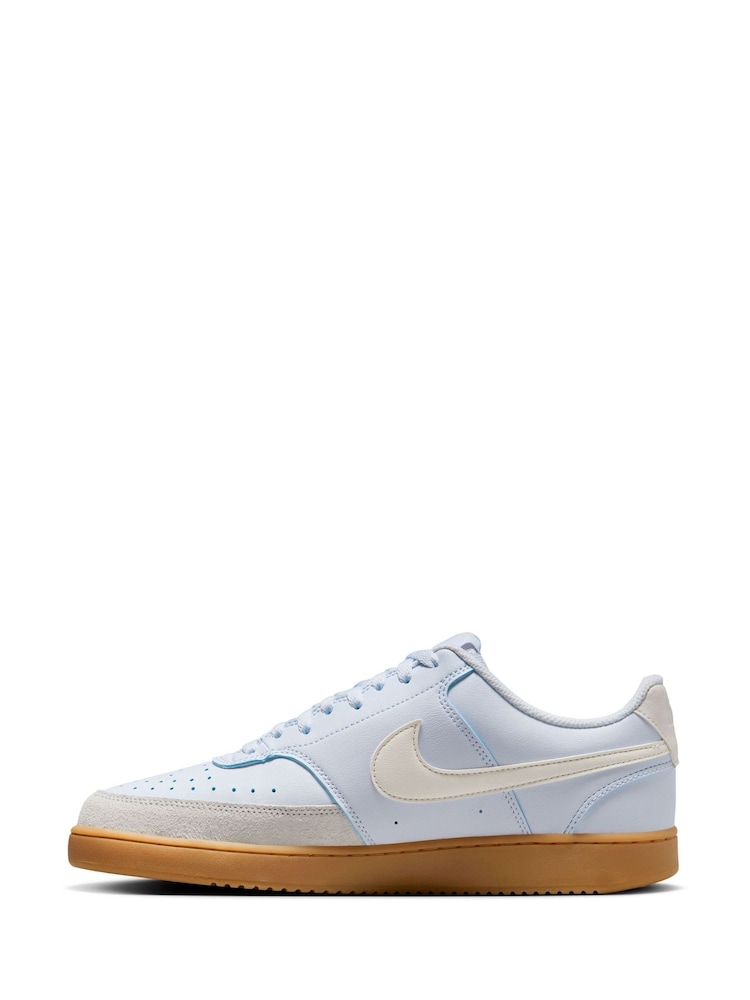 Nike Blue Court Vision Low Trainers - Image 2 of 8