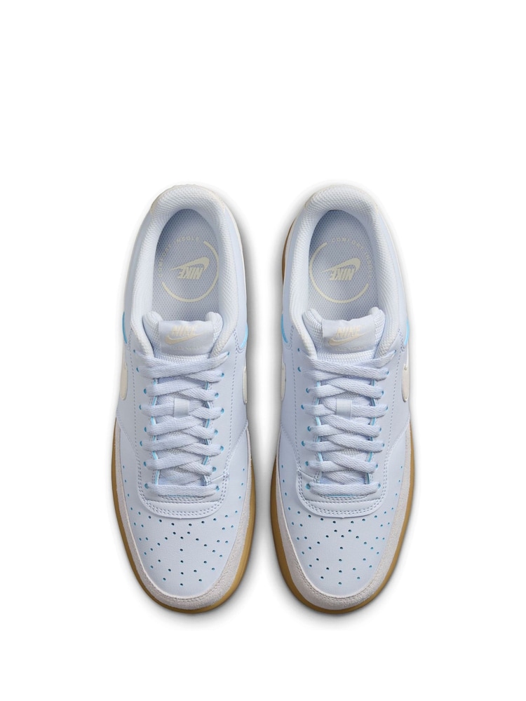 Nike Blue Court Vision Low Trainers - Image 4 of 8