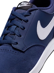 Azul marino y blanco - Nike Fokus Bajo Suede Trainers - Imagen 7 de 8