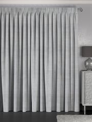 Blue Textured Made to Measure Curtains - Image 2 of 9