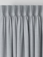 Blue Textured Made to Measure Curtains - Image 5 of 9