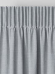 Blue Textured Made to Measure Curtains - Image 6 of 9