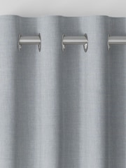 Blue Textured Made to Measure Curtains - Image 7 of 9