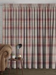 Red Cranford Check Made to Measure Curtains - Image 2 of 9