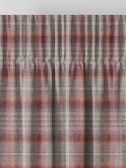 Red Cranford Check Made to Measure Curtains - Image 6 of 9