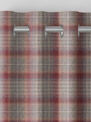 Red Cranford Check Made to Measure Curtains - Image 7 of 9