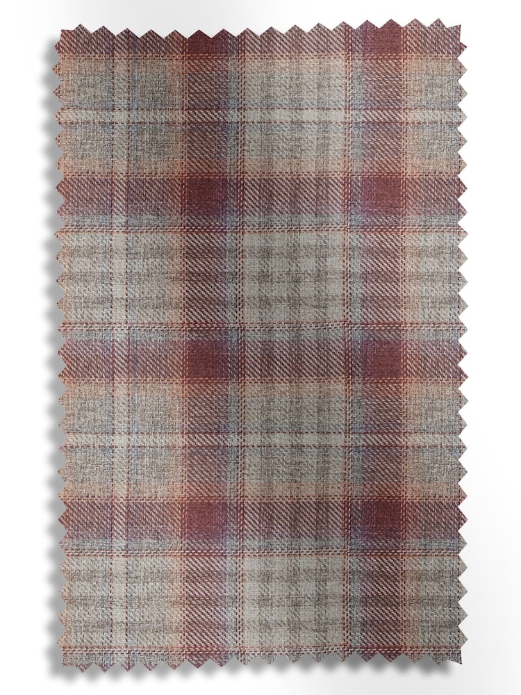 Red Cranford Check Made to Measure Curtains - Image 9 of 9