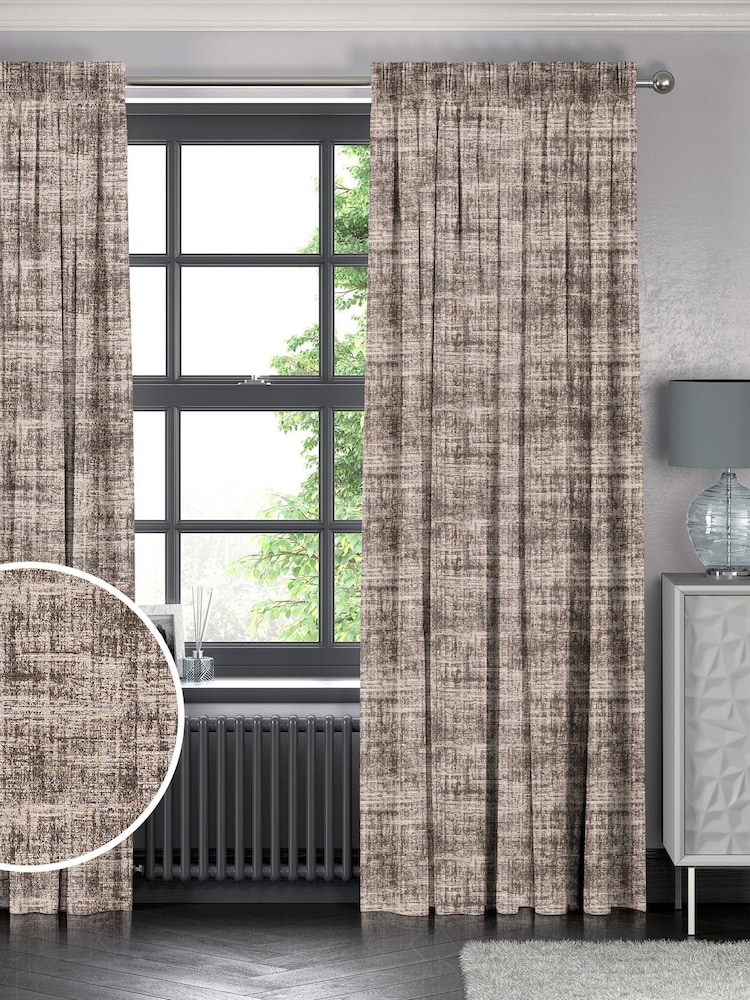 Natural Texture Made to Measure Curtains - Image 1 of 9