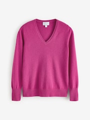 Pure Collection Cashmere V Neck Sweater - Image 4 of 4
