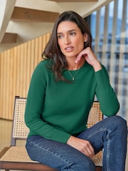 Pure Collection Cashmere Crew Neck Jumper - Image 1 of 2