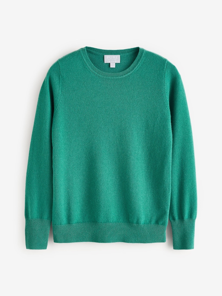 Pure Collection Cashmere Crew Neck Jumper - Image 2 of 2