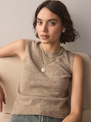 Gold Tone Coin Layer Necklace - Image 3 of 6