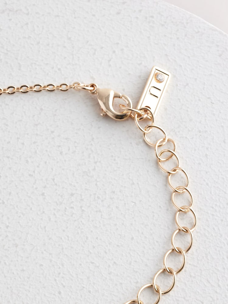 Gold Tone Mama Pendant Necklace - Image 4 of 6