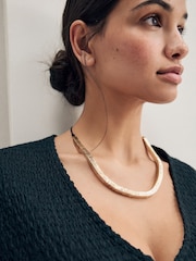 Gold Tone Cord Necklace - Image 1 of 7