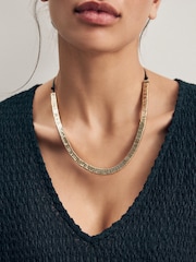 Gold Tone Cord Necklace - Image 2 of 7