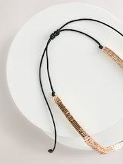 Gold Tone Cord Necklace - Image 7 of 7