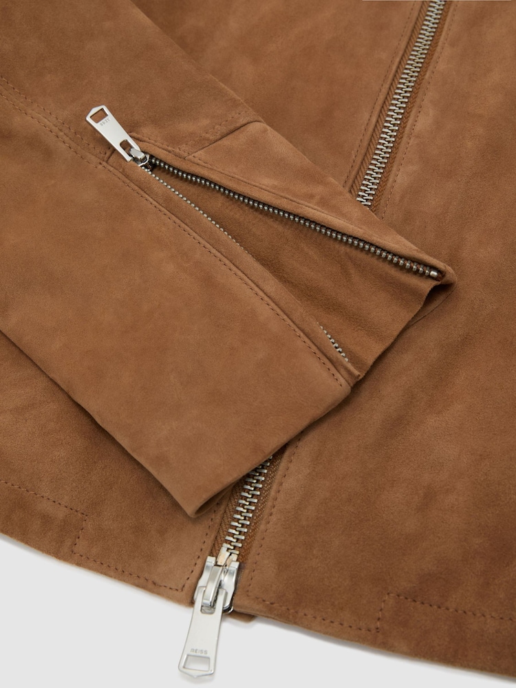 Reiss Erin Suede Stand-Collar Jacket - Kuva 7 / 7 Reiss Erin Suede Stand-Collar Jacket - Kuva 7 / 7