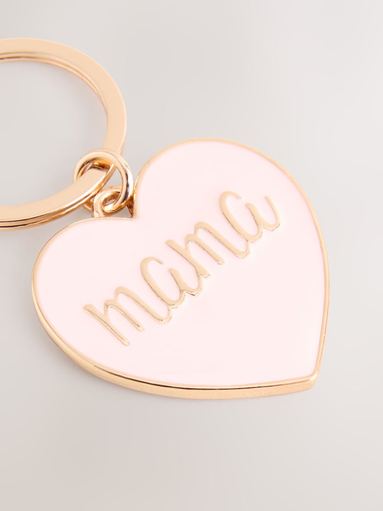 Gold Tone Mama Heart Keyring - Image 2 of 3