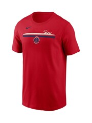Fanatics Red 100% Cotton MLB Los Angeles Angels 2 Hit Speed City Connect T-Shirt - Image 2 of 3