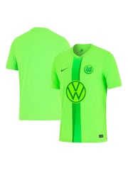 Nike Green VfL Wolfsburg Home Stadium Shirt 2024-25 Kids - Image 1 of 3