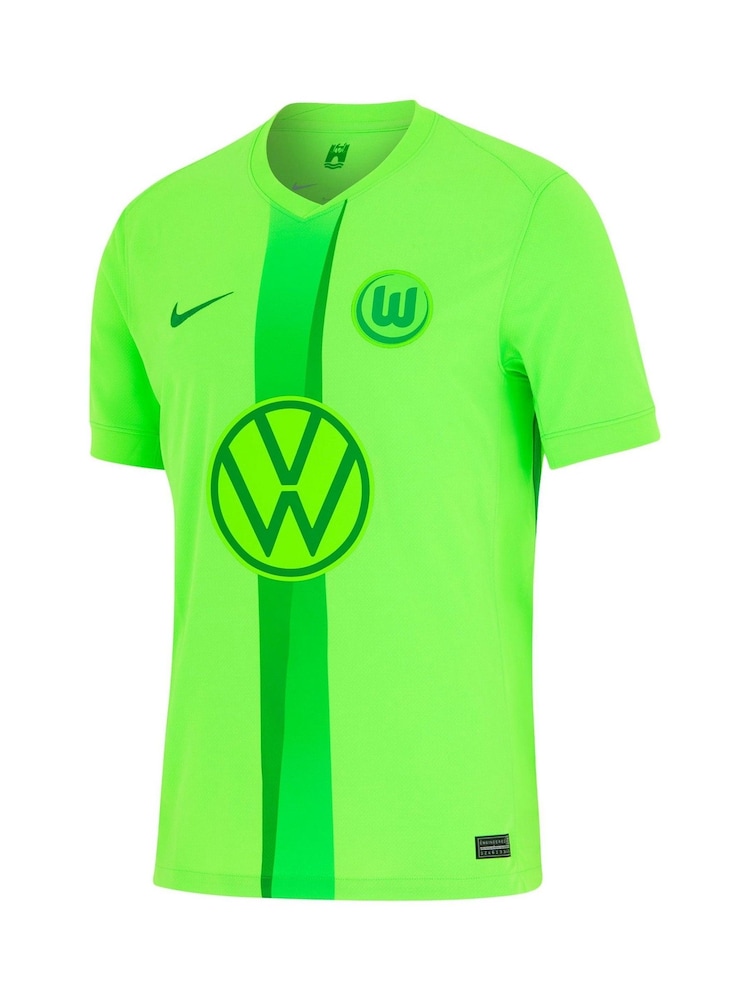 Nike Green VfL Wolfsburg Home Stadium Shirt 2024-25 Kids - Image 2 of 3