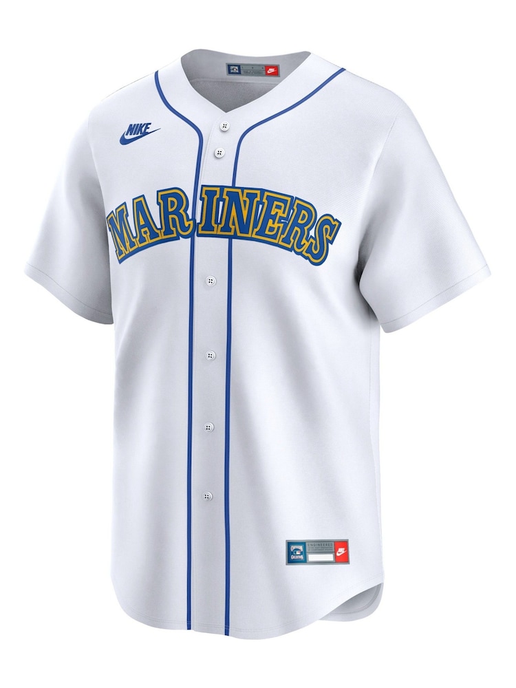 Fanatics MLB Seattle Mariners Limited Cooperstown 1987-92 White Jersey - Image 3 of 3