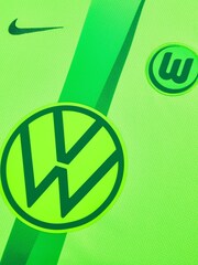 Nike Green VfL Wolfsburg Home Stadium Shirt 2024-25 - Image 3 of 3