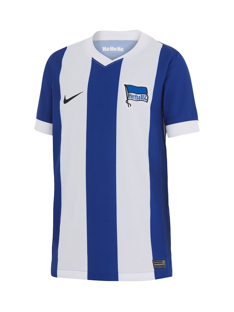 Nike Blue Hertha Berlin Home Stadium Shirt 2024-25 Kids - Image 2 of 3 Nike Blue Hertha Berlin Home Stadium Shirt 2024-25 Kids - Image 2 of 3