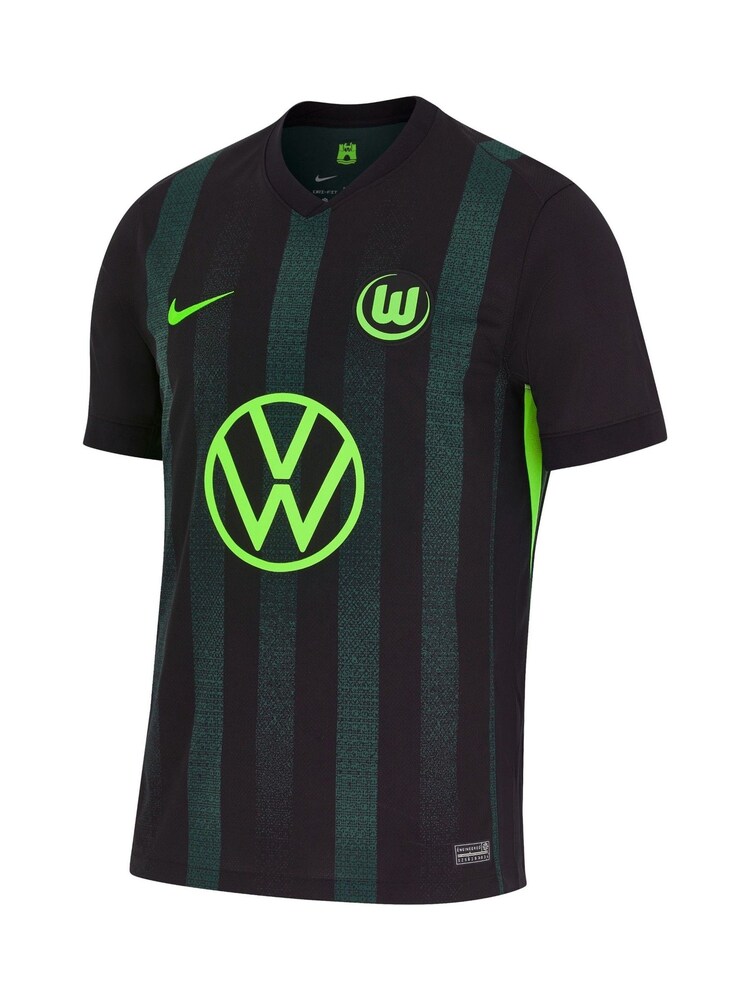 Nike Black VfL Wolfsburg Away Stadium Shirt 2024-25 - Image 2 of 4 Nike Black VfL Wolfsburg Away Stadium Shirt 2024-25 - Image 2 of 4