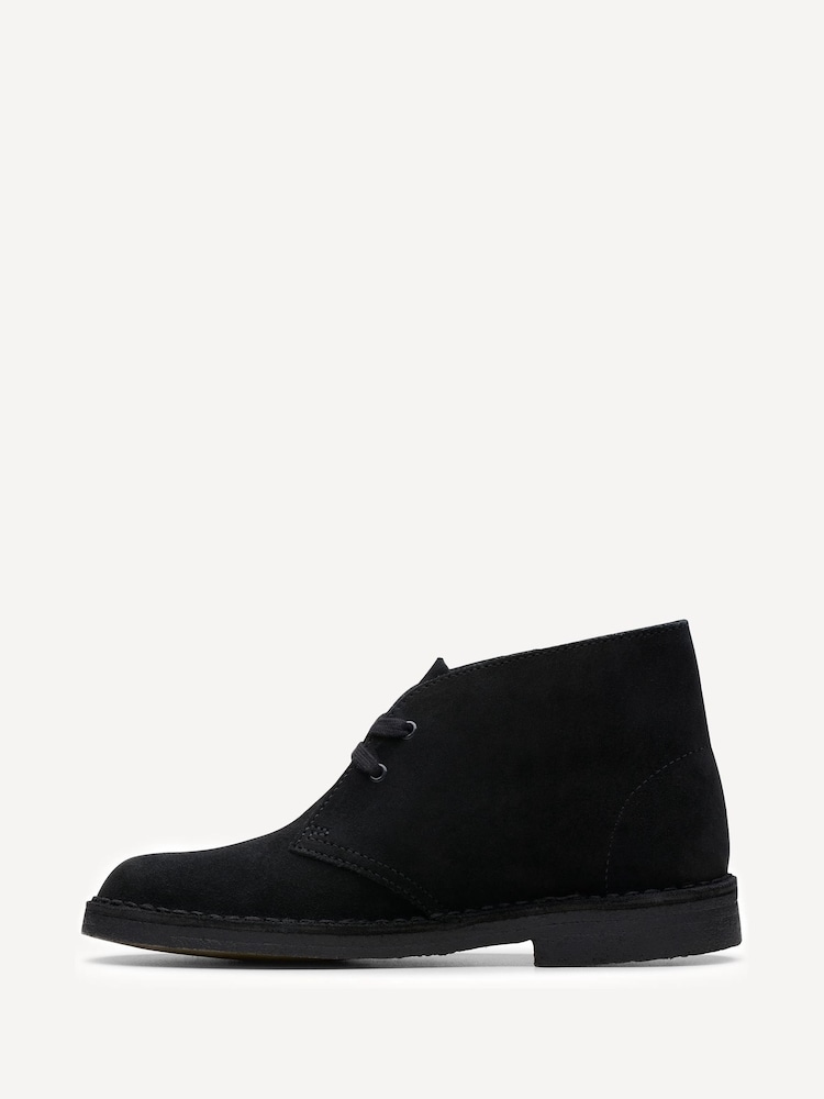 Clarks Originals Black Suede Desert Boots - Image 2 of 8