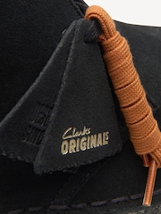 Clarks Originals Black Suede Desert Boots - Image 8 of 8