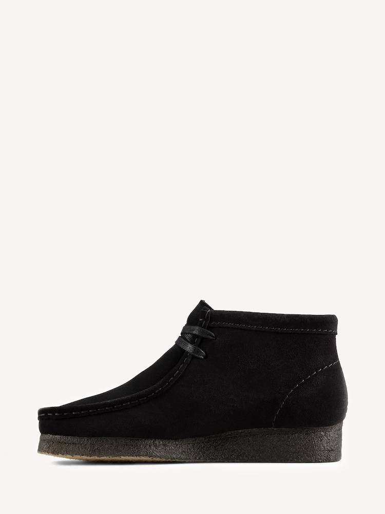 Clarks Originals Black Suede Wallabee Boots - Image 2 of 7