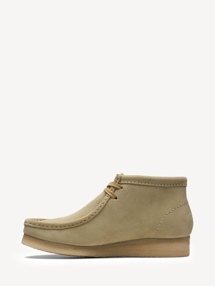 Clarks Originals Brown Maple Suede Wallabee Boots - Image 2 of 8