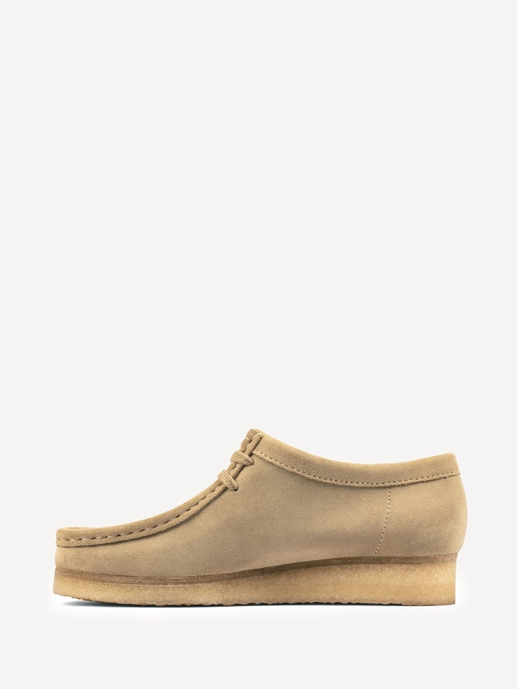 Clarks Originals Brown Suede Wallabee Shoes - Image 2 of 7