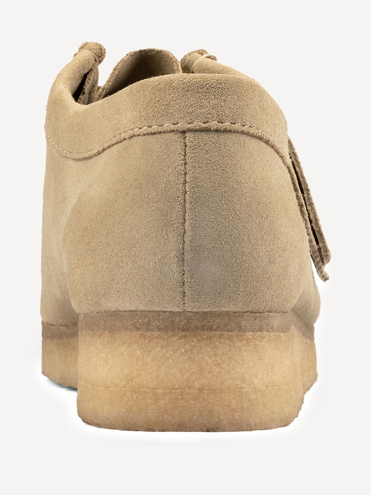Clarks Originals Brown Suede Wallabee Shoes - Image 7 of 7