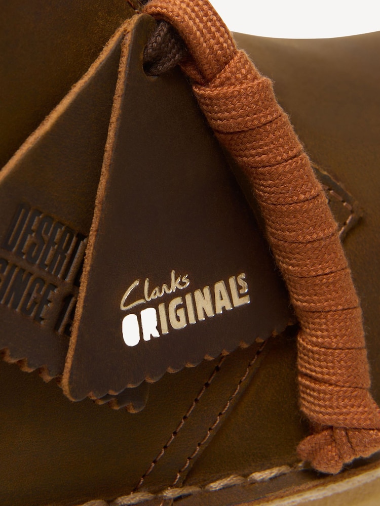 Clarks Originals Brown Beeswax Desert Boots - Image 8 of 8